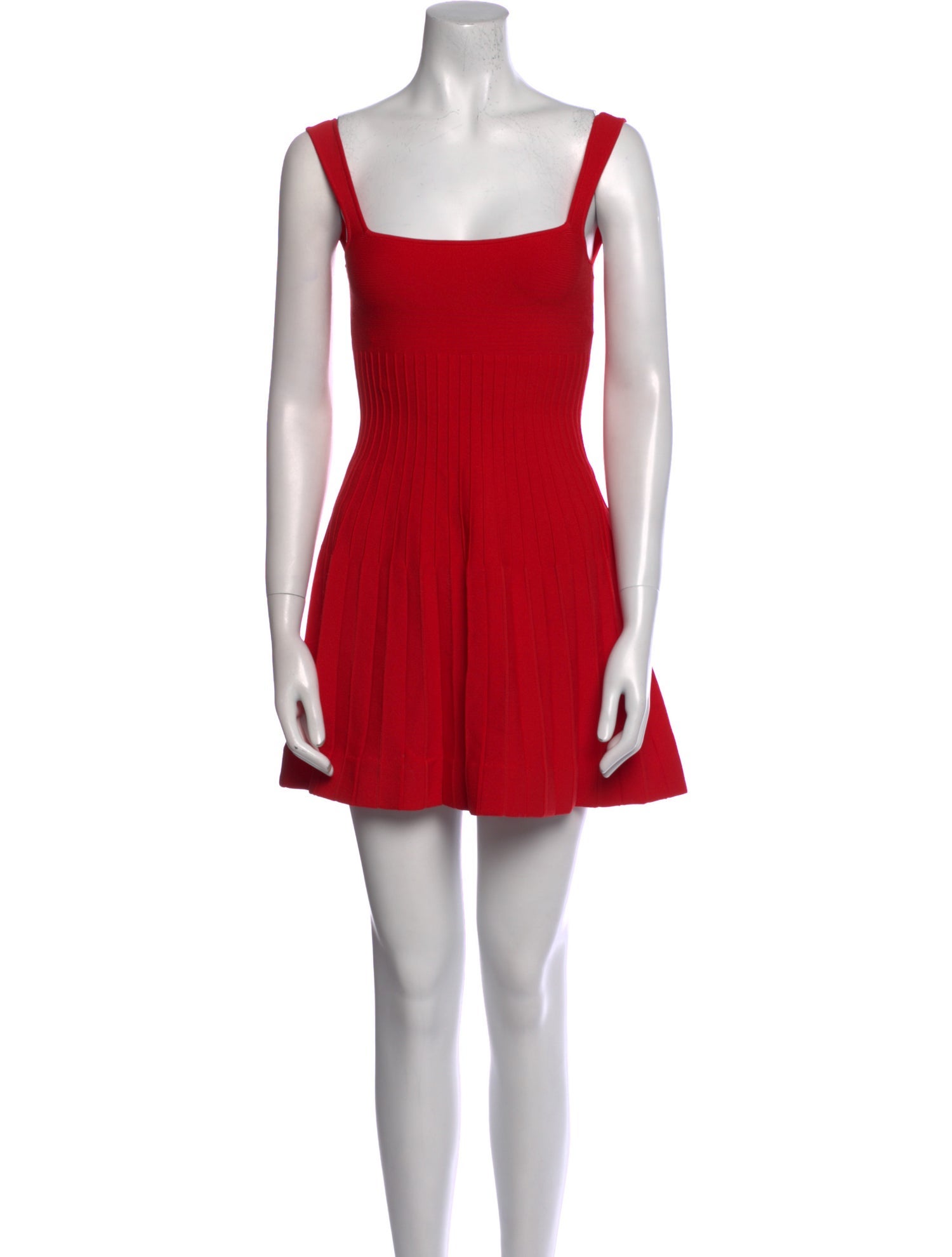 Staud Square Neckline Mini Dress