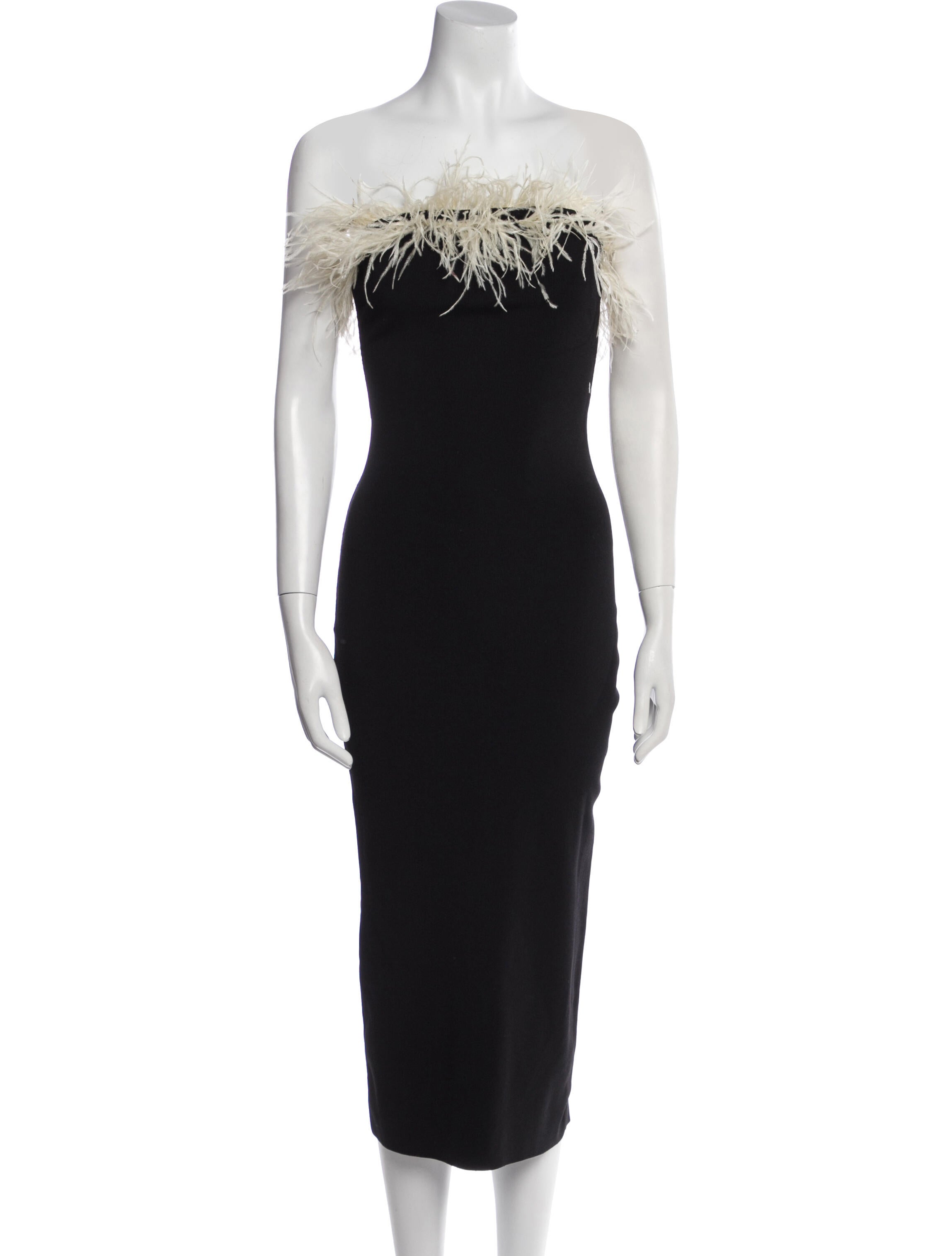 Staud Strapless Midi Length Dress