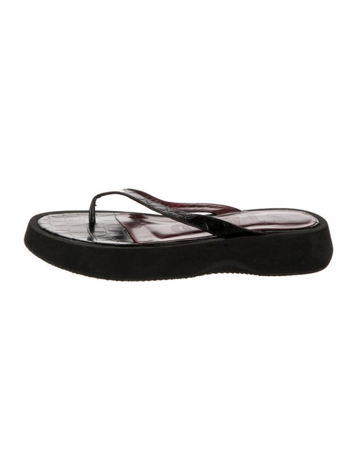 Staud Leather Flip Flops