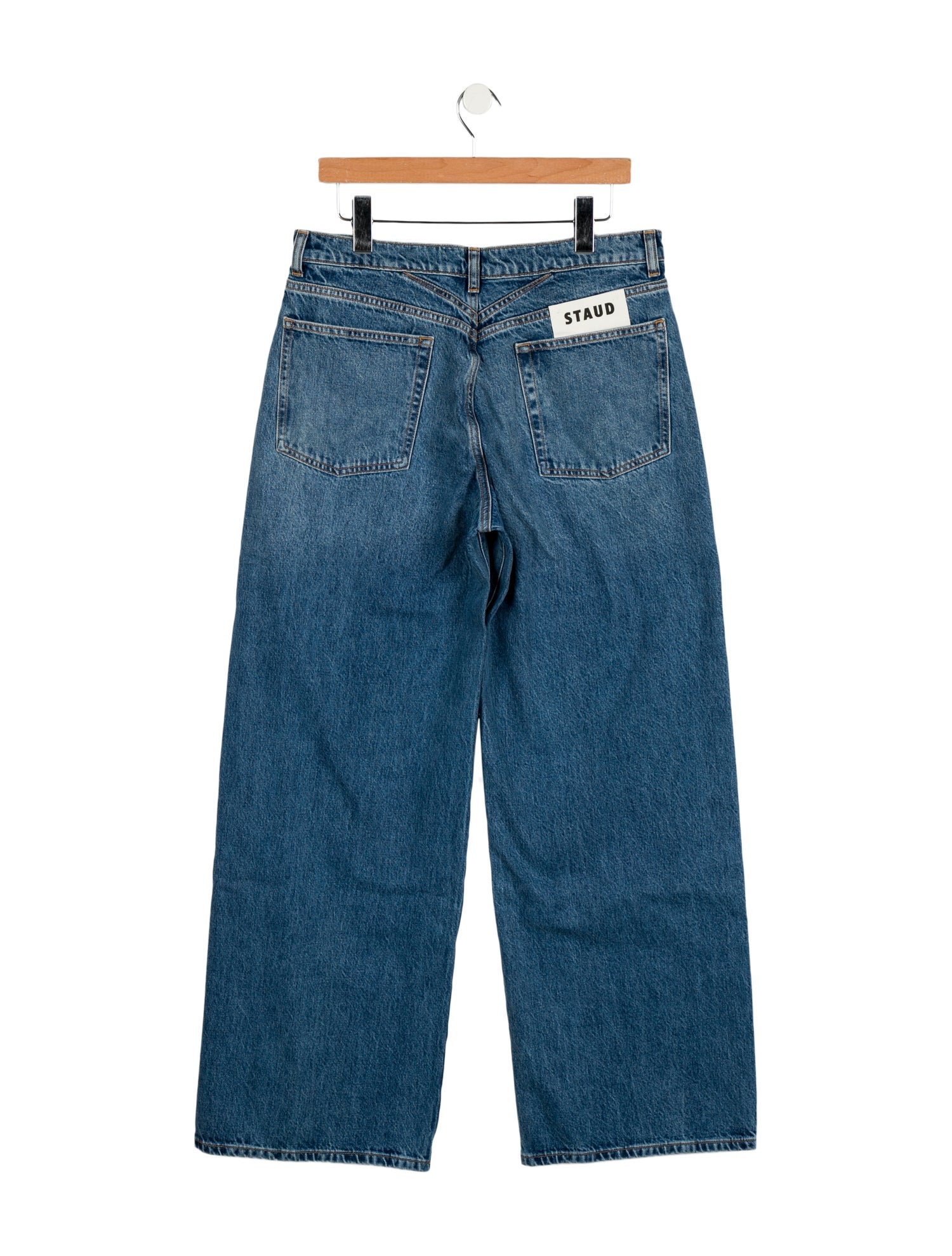 Staud High-Rise Wide Leg Jeans