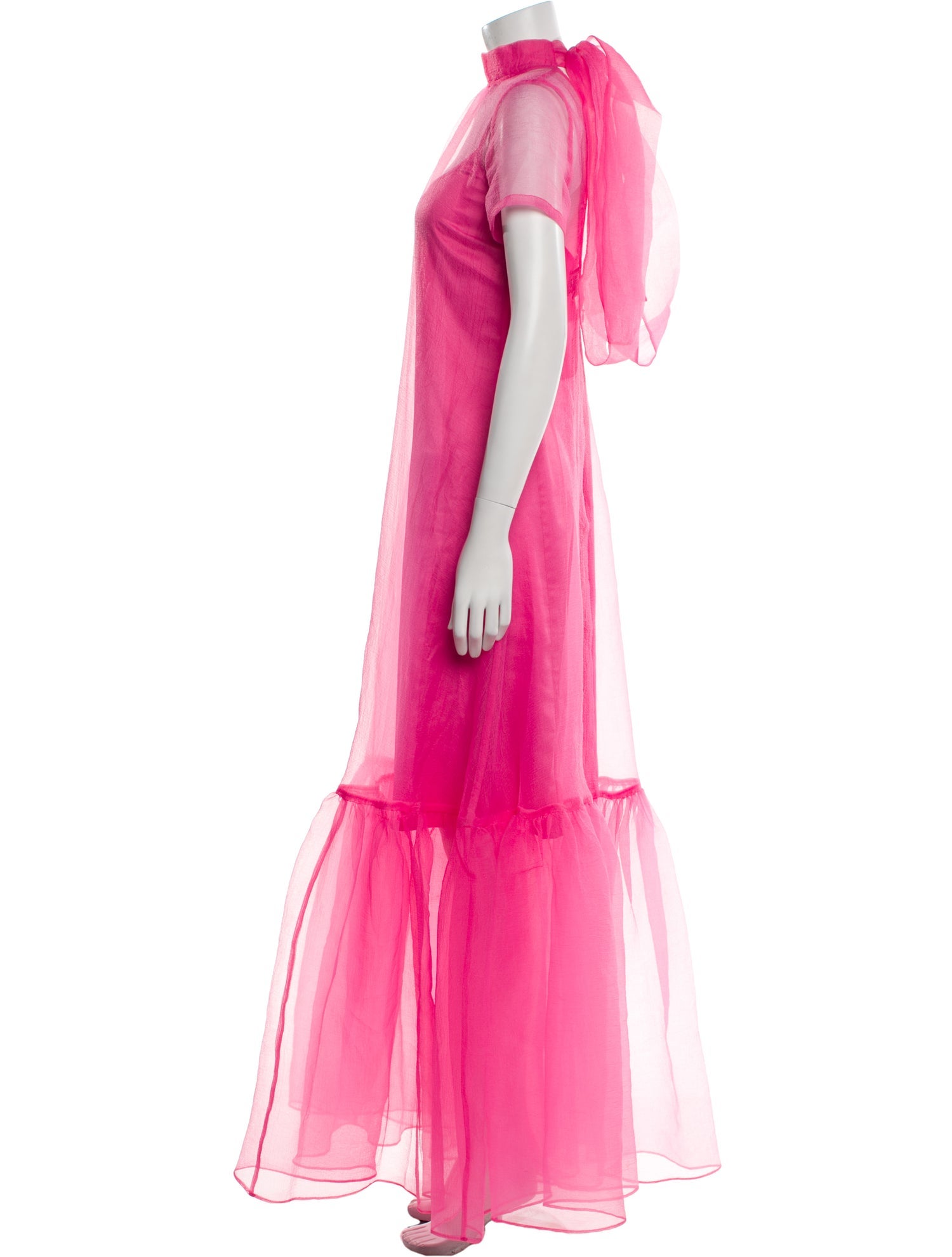 Staud Mock Neck Long Dress