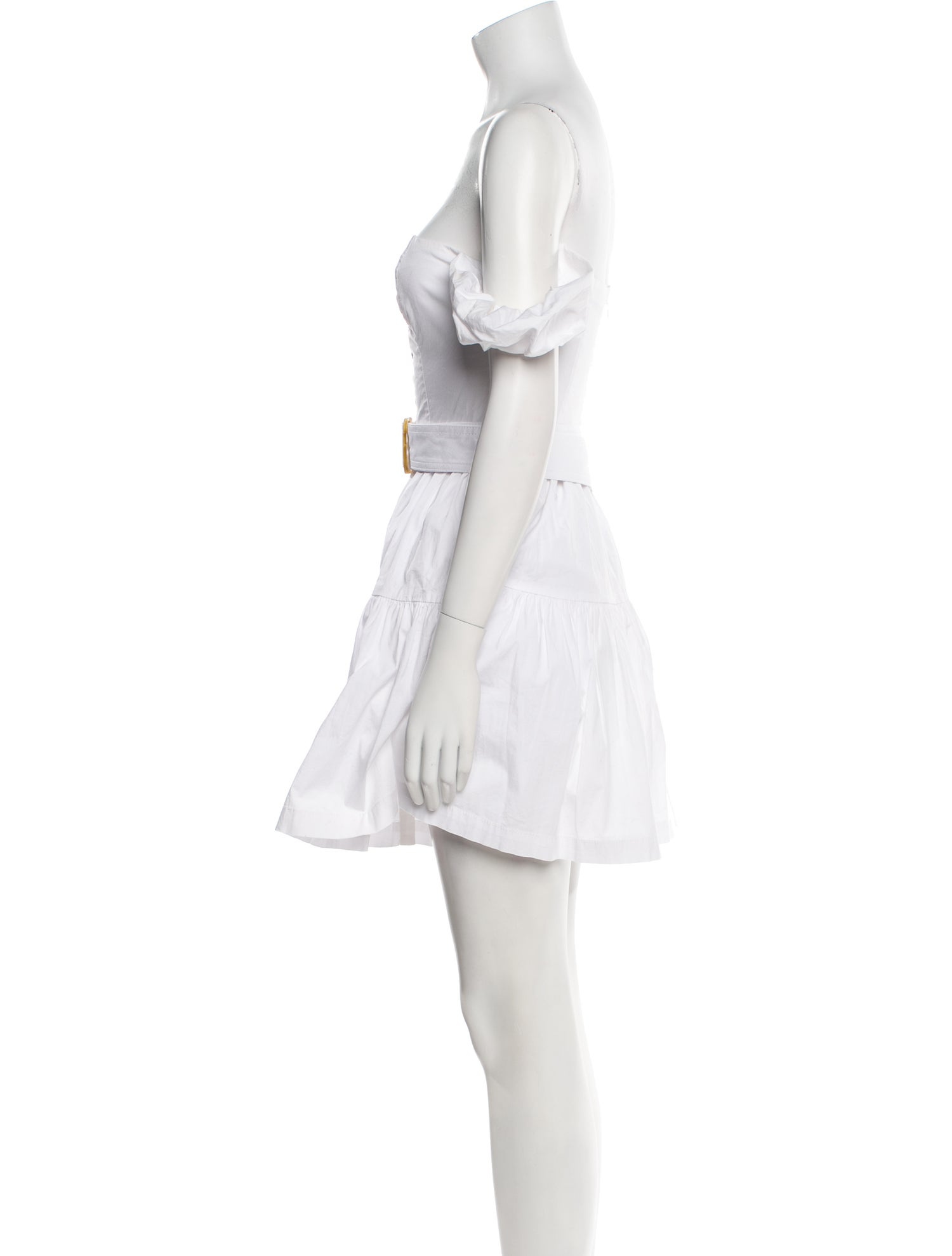 Staud Square Neckline Mini Dress