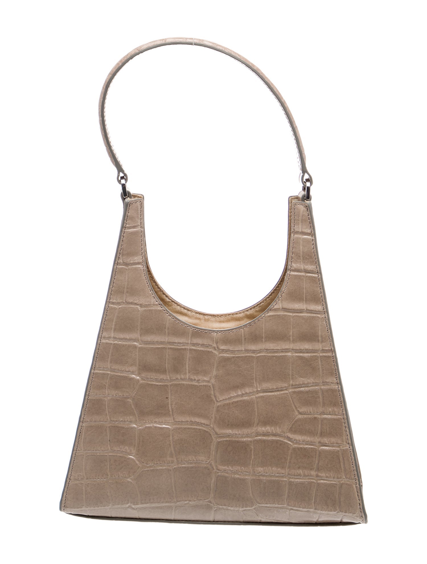 Staud Embossed Leather Shoulder Bag
