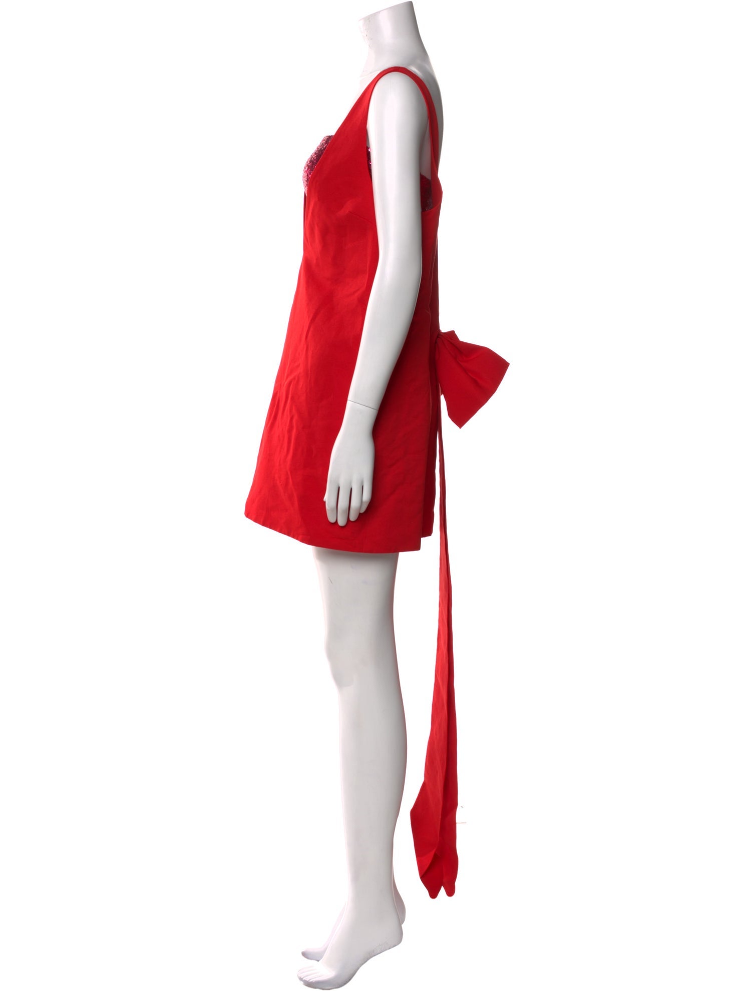 Staud Square Neckline Mini Dress