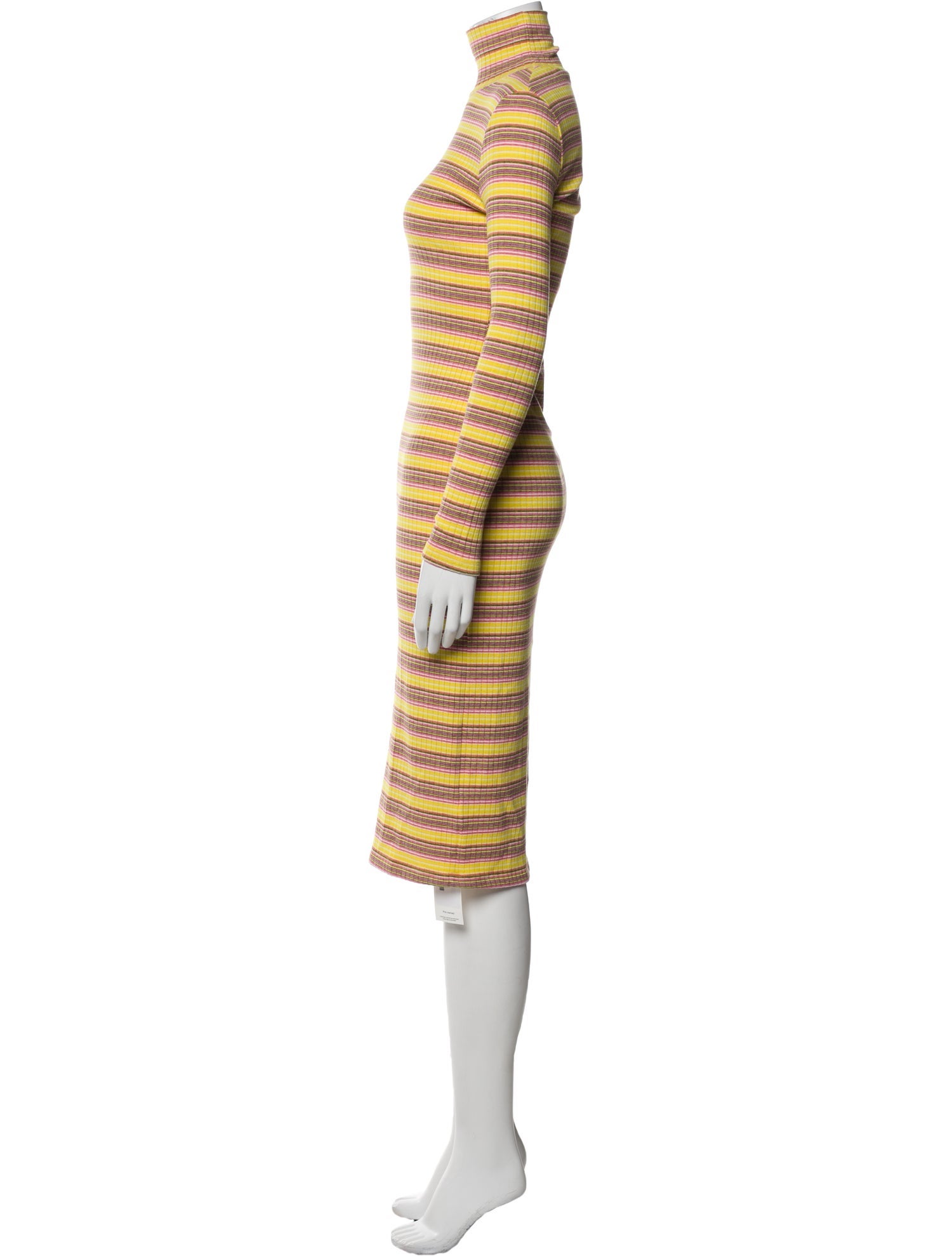 Staud Striped Midi Length Dress