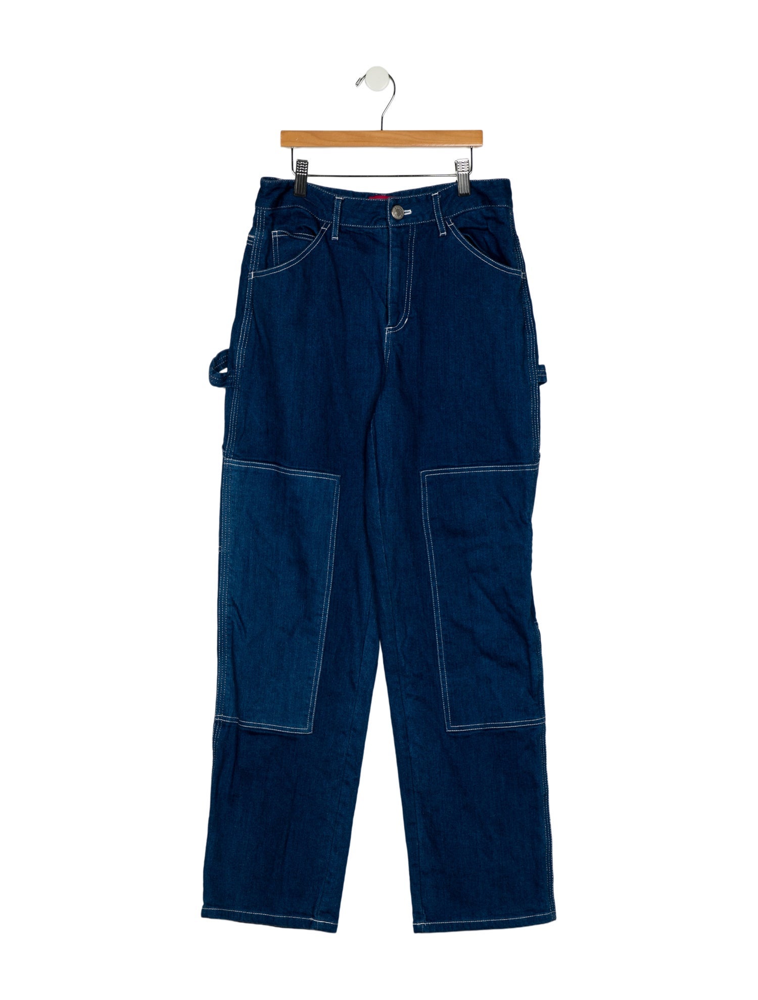 Staud Mid-Rise Straight Leg Jeans