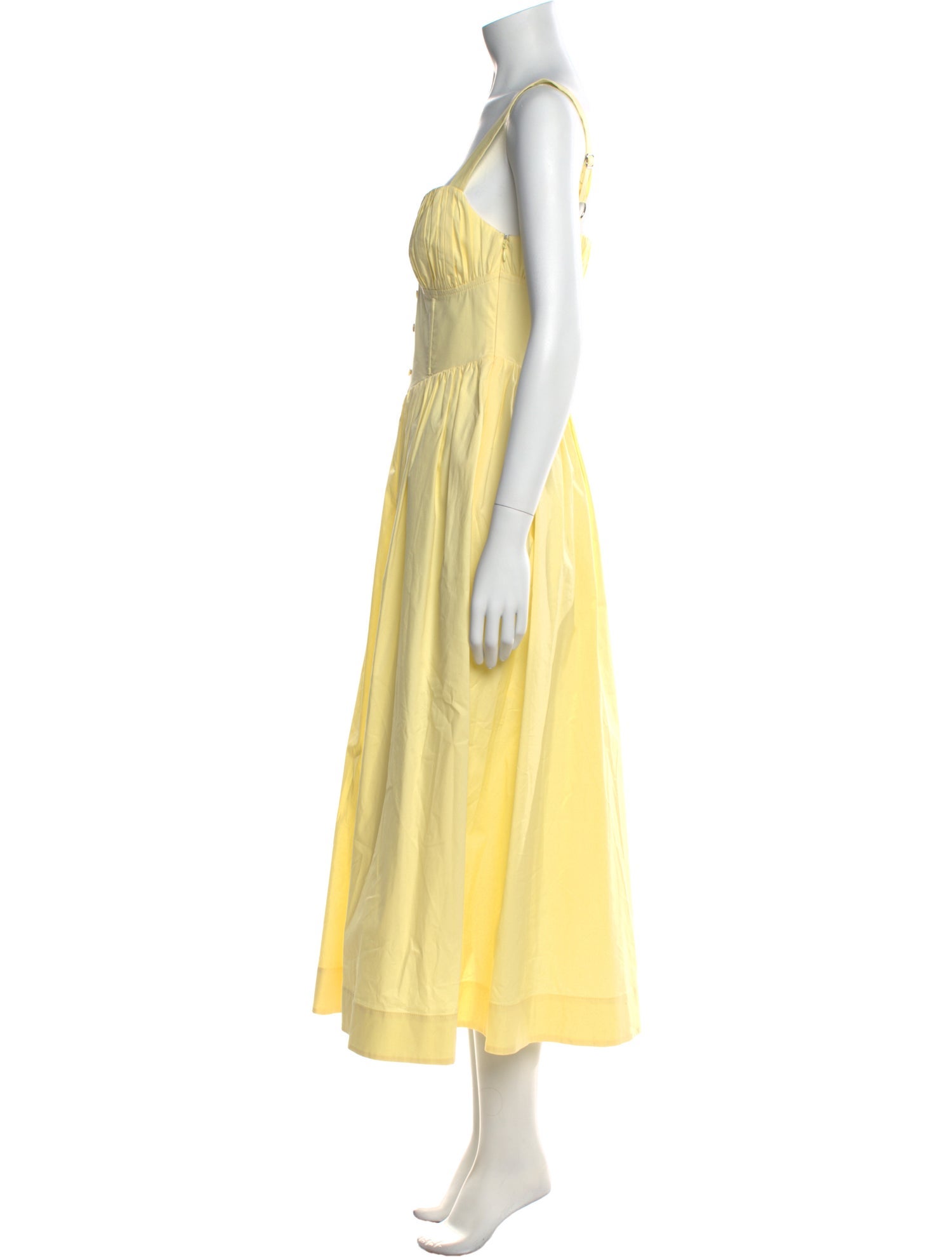 Staud Square Neckline Long Dress