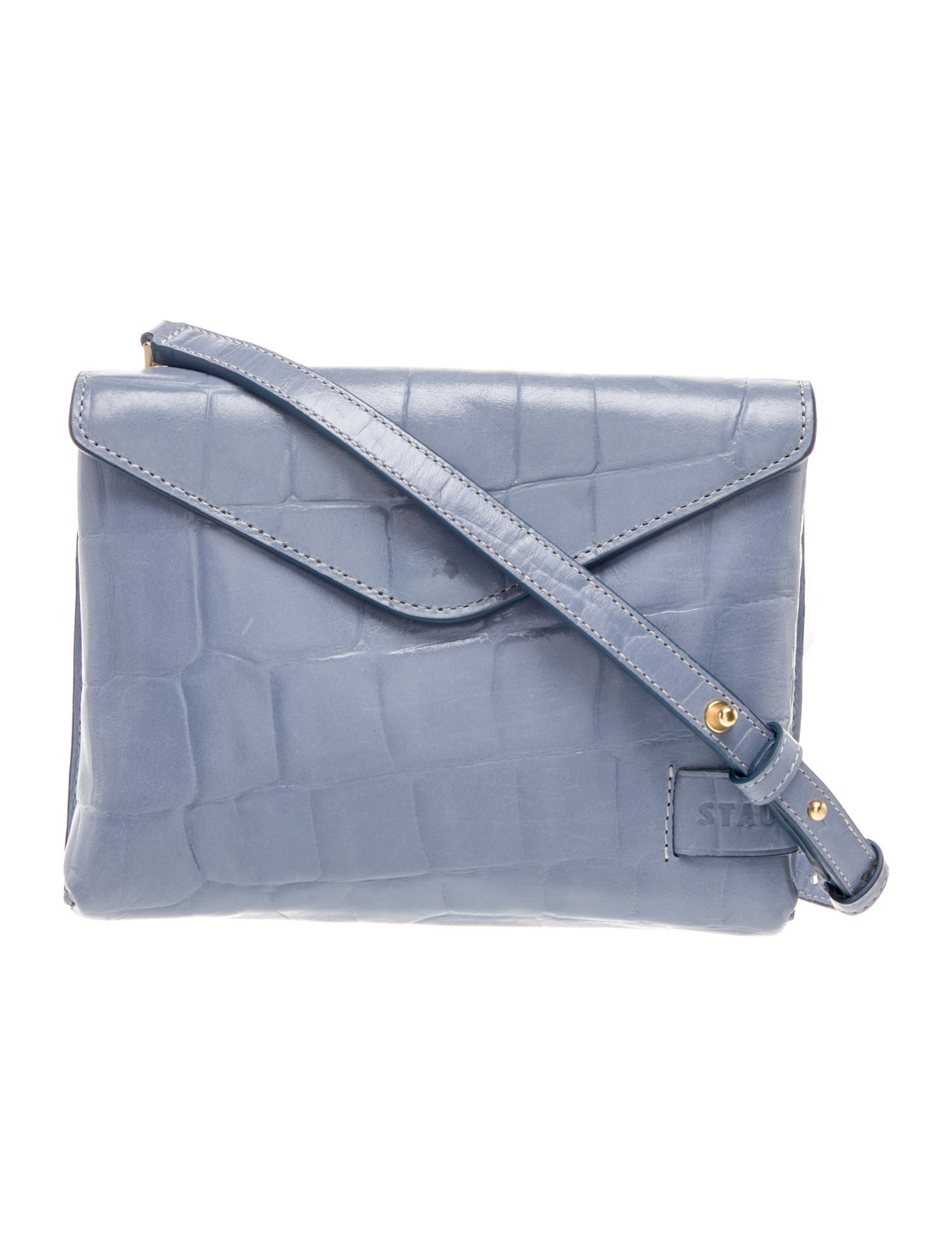 Staud Embossed Leather Crossbody Bag