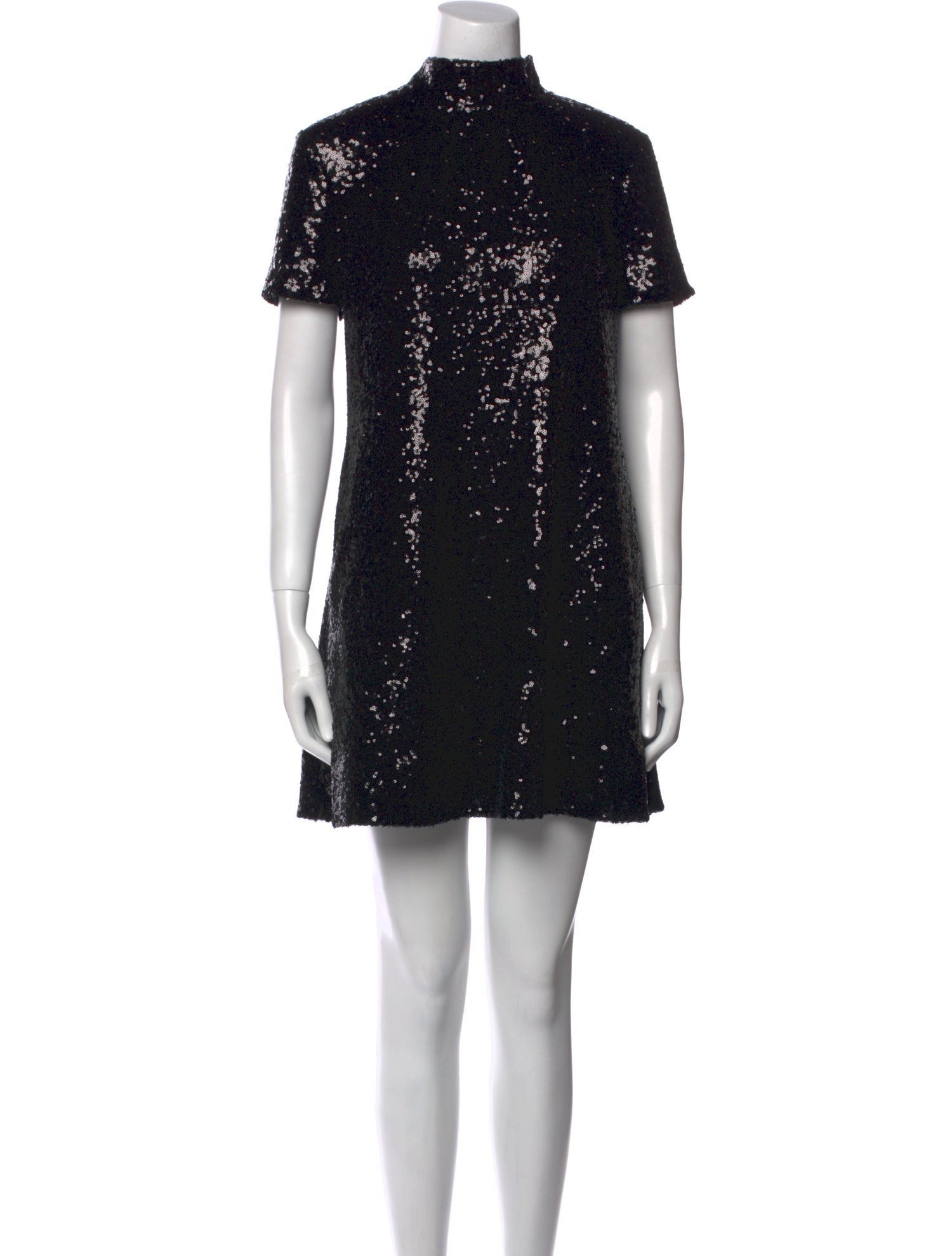 Staud Mock Neck Mini Dress