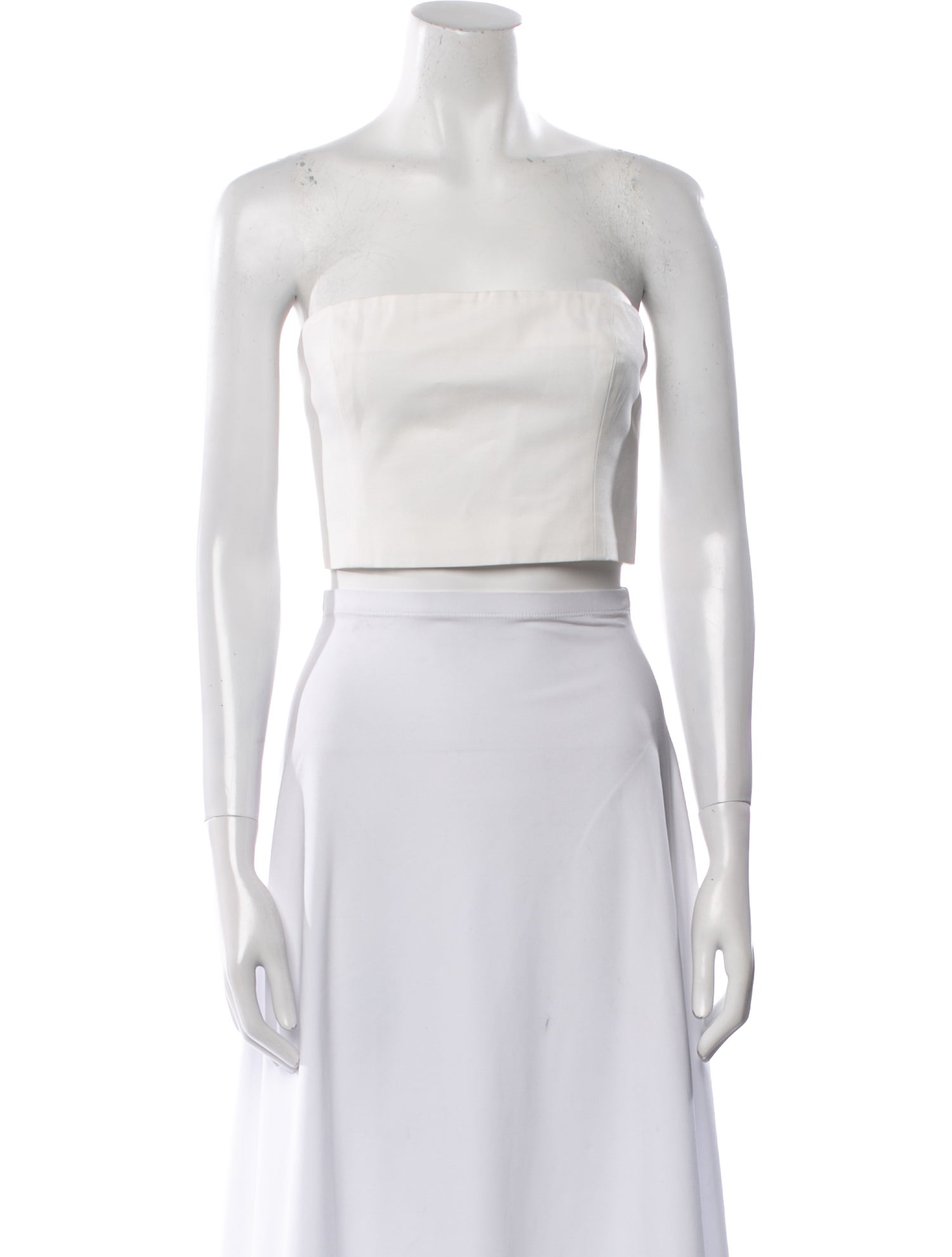 Staud Strapless Crop Top