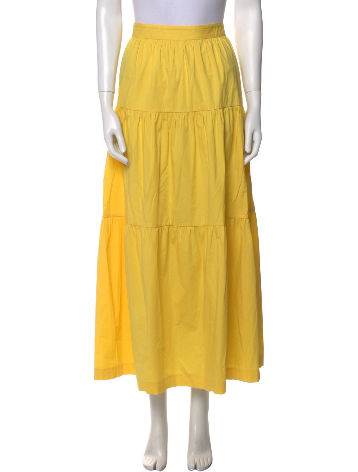 Staud Ruffle Embellishment Midi Length Skirt