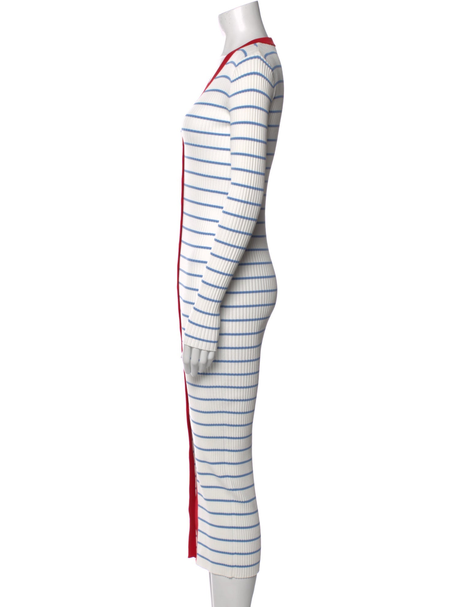 Staud Striped Long Dress