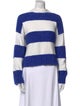 Staud Striped Bateau Neckline Sweater