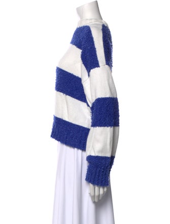 Staud Striped Bateau Neckline Sweater