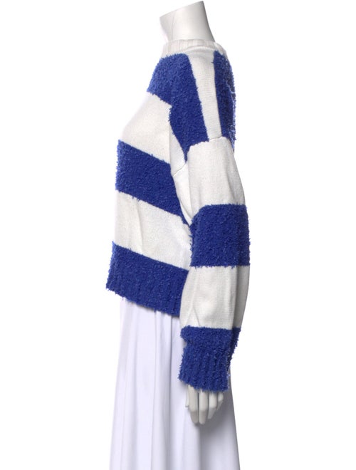 Staud Striped Bateau Neckline Sweater