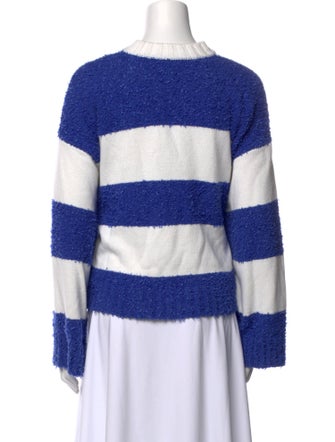 Staud Striped Bateau Neckline Sweater