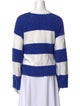 Staud Striped Bateau Neckline Sweater