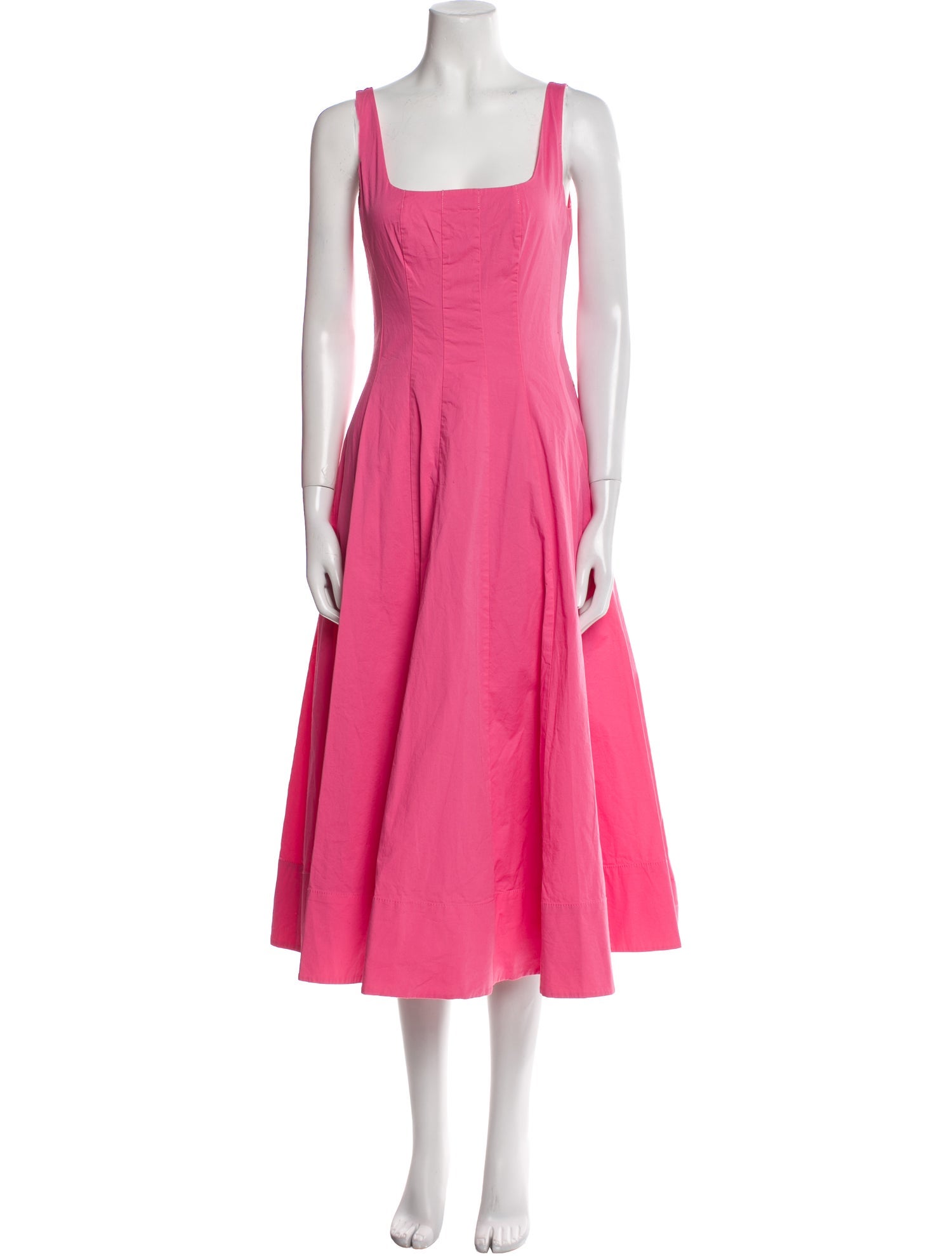 Staud Square Neckline Long Dress