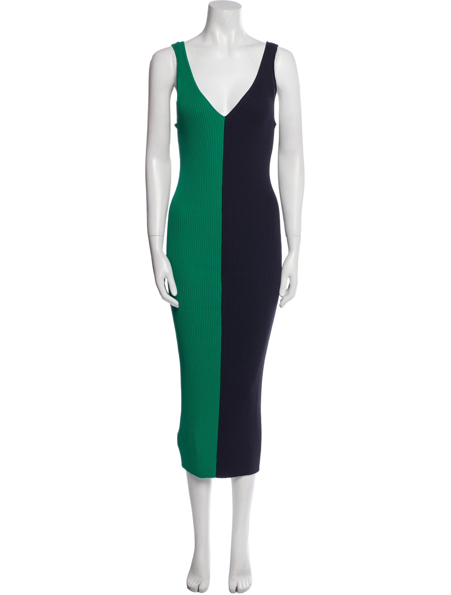 Staud Striped Long Dress