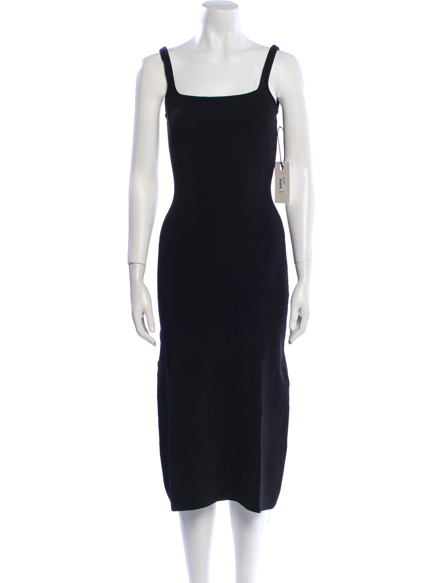 Staud Square Neckline Midi Length Dress