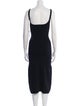 Staud Square Neckline Midi Length Dress