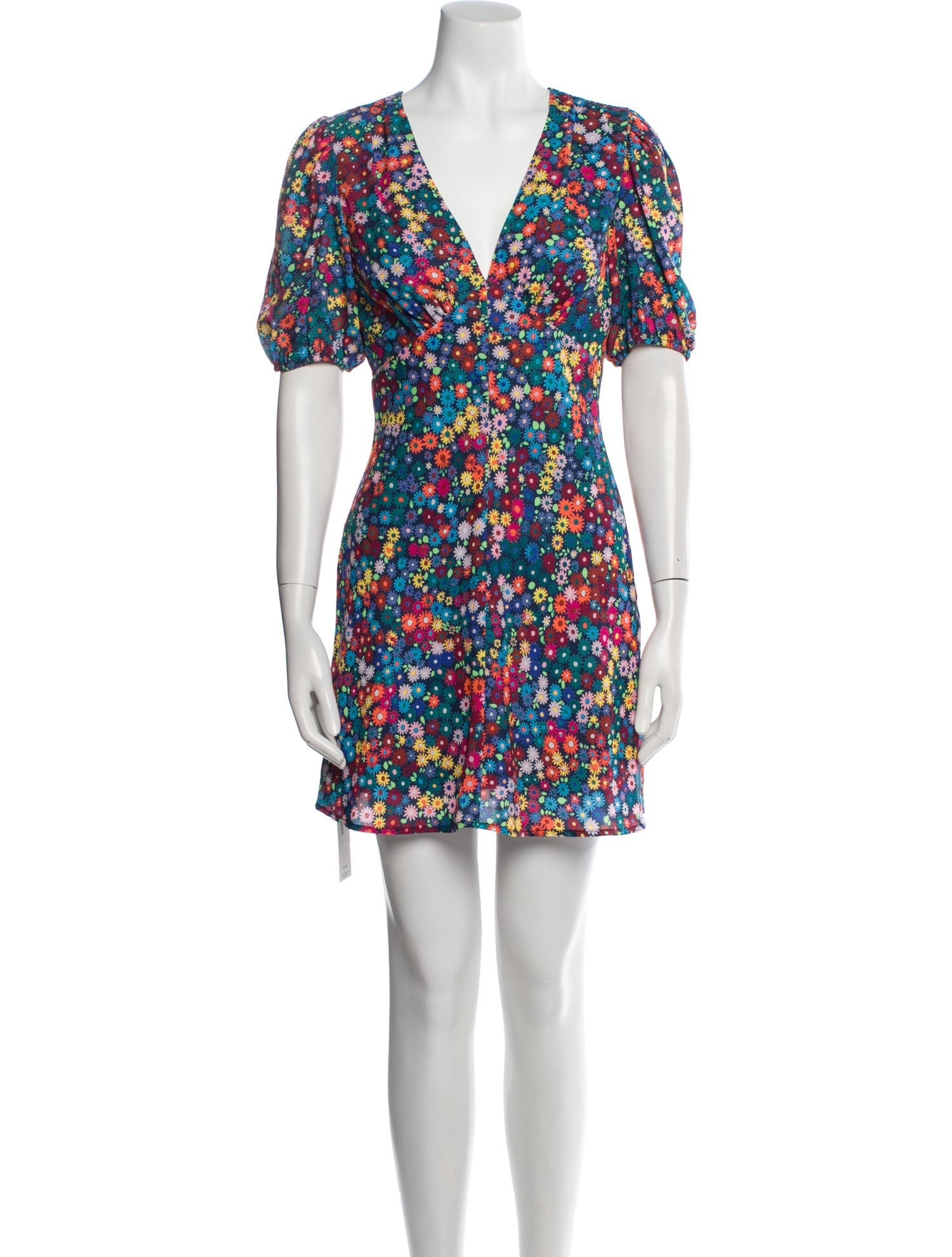 Staud Floral Print Mini Dress