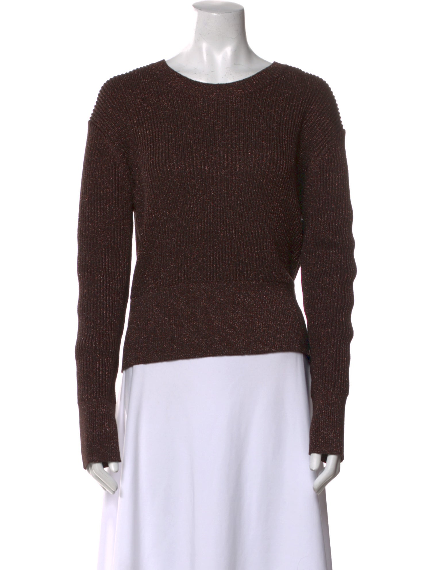 Staud Scoop Neck Long Sleeve Sweatshirt