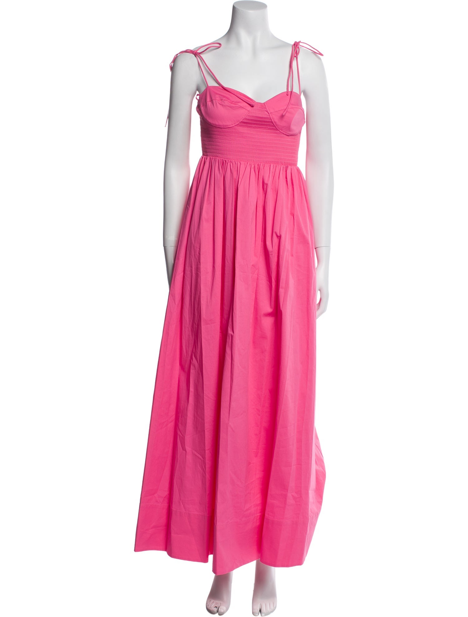 Staud Square Neckline Long Dress