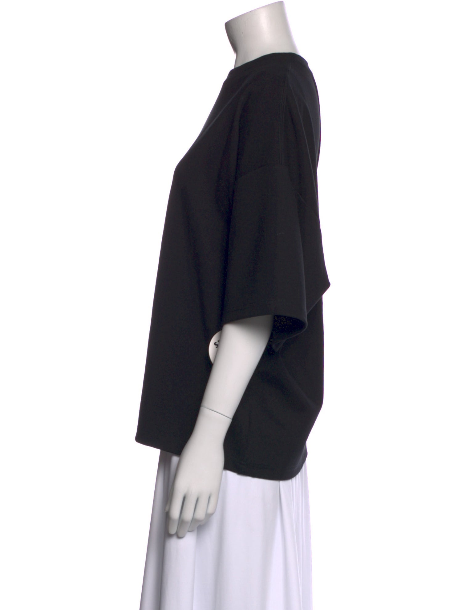 Staud Crew Neck Three-Quarter Sleeve Top