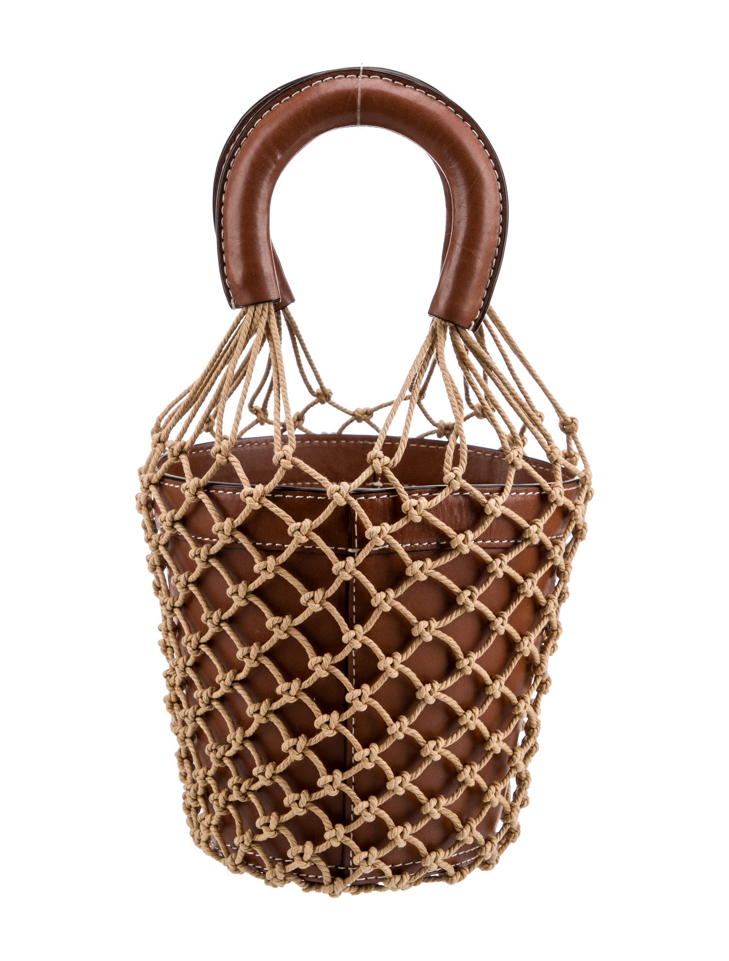 Staud Leather Top Handle Bag