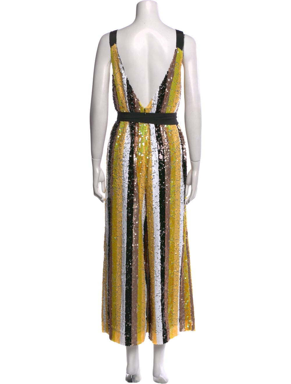 Staud Sequin Jumpsuit Black Sequin Embellishments… - image 3