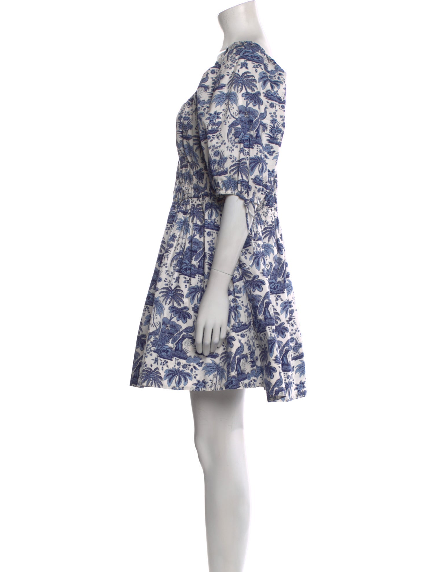 Staud Floral Print Mini Dress