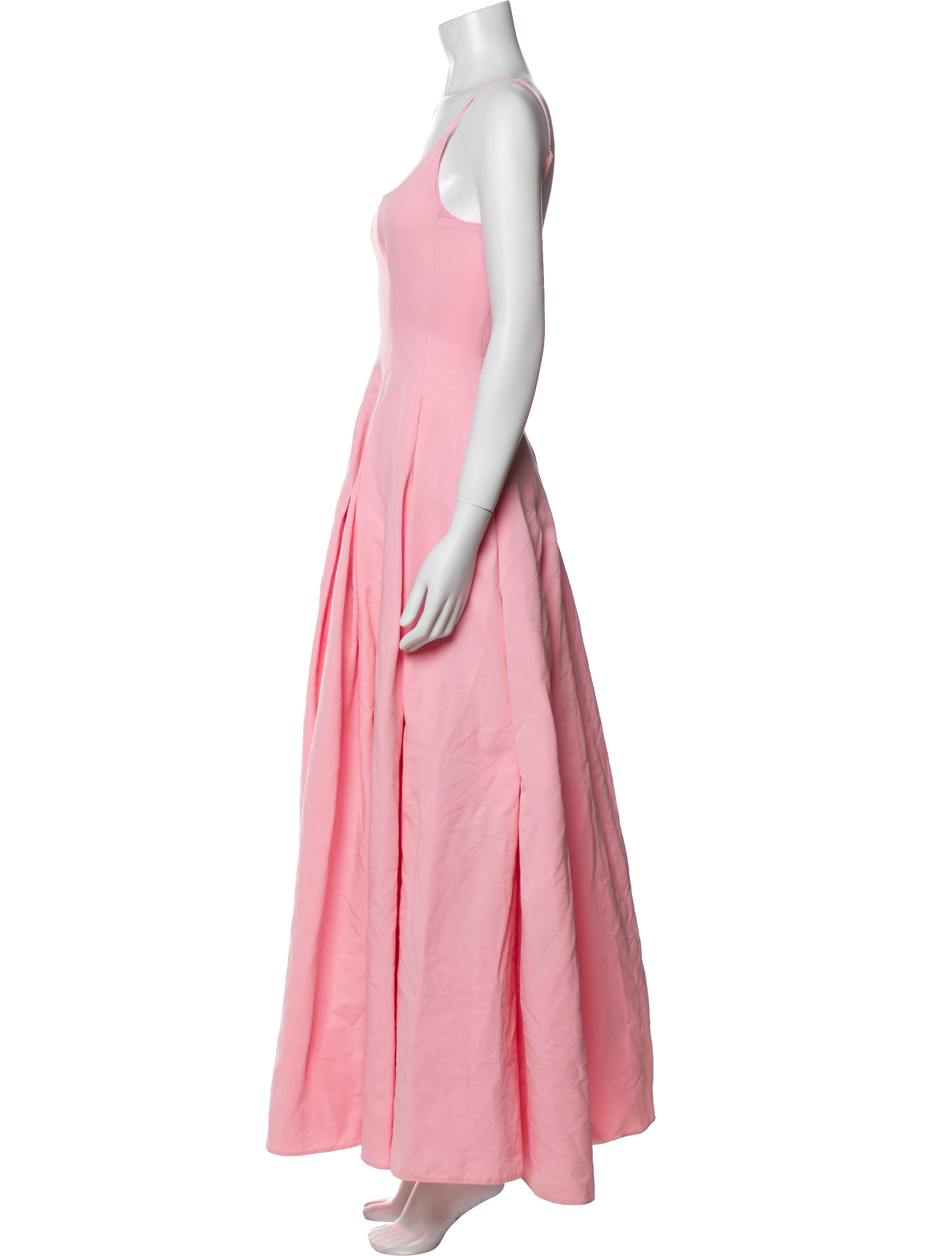 Staud Square Neckline Long Dress