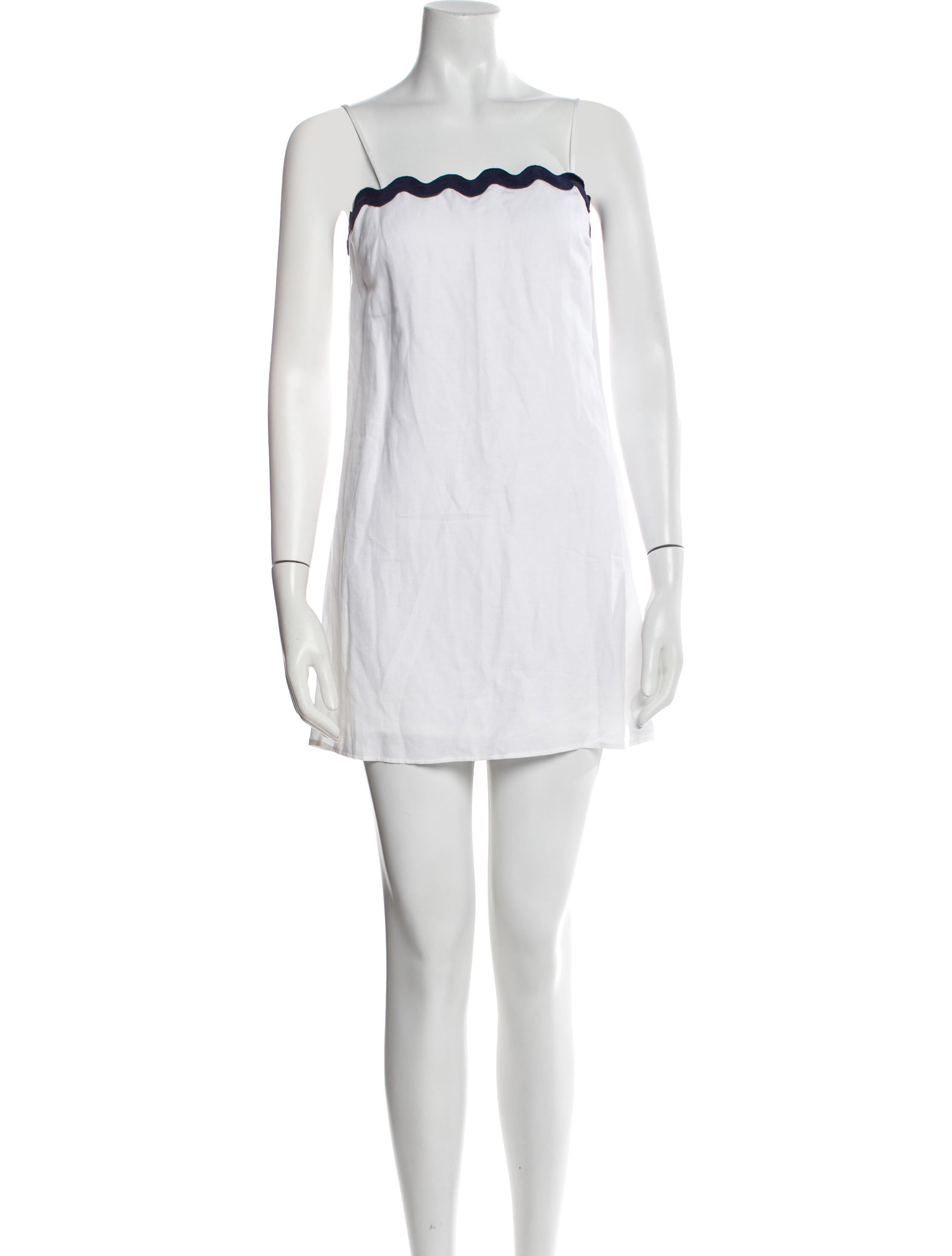 Staud Square Neckline Mini Dress