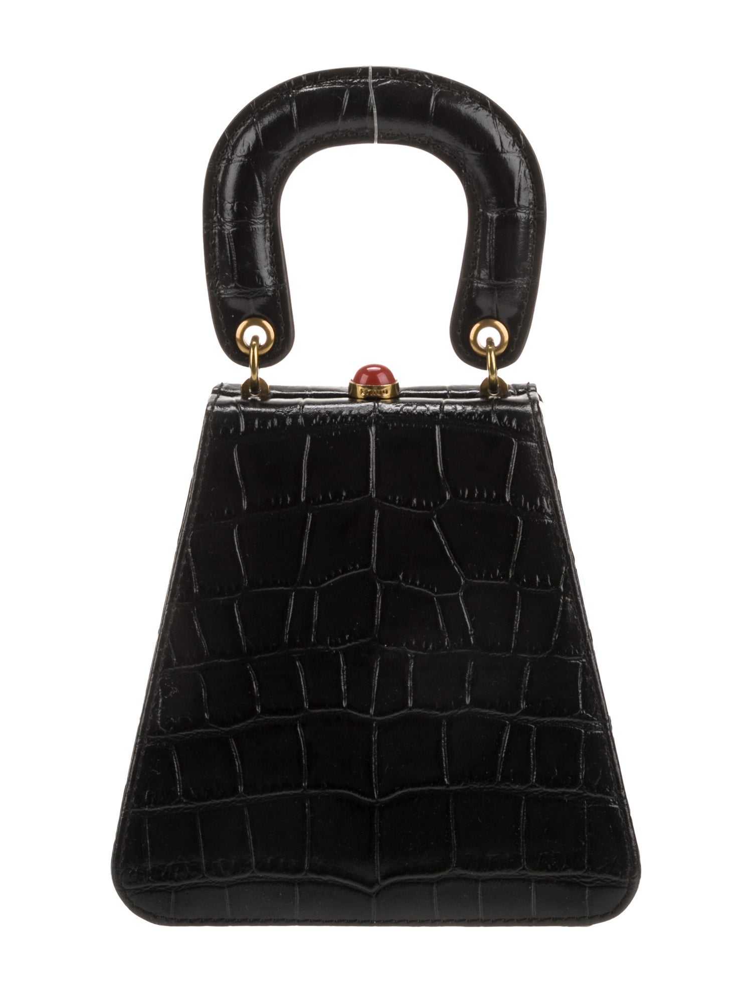 Staud Leather Top Handle Bag