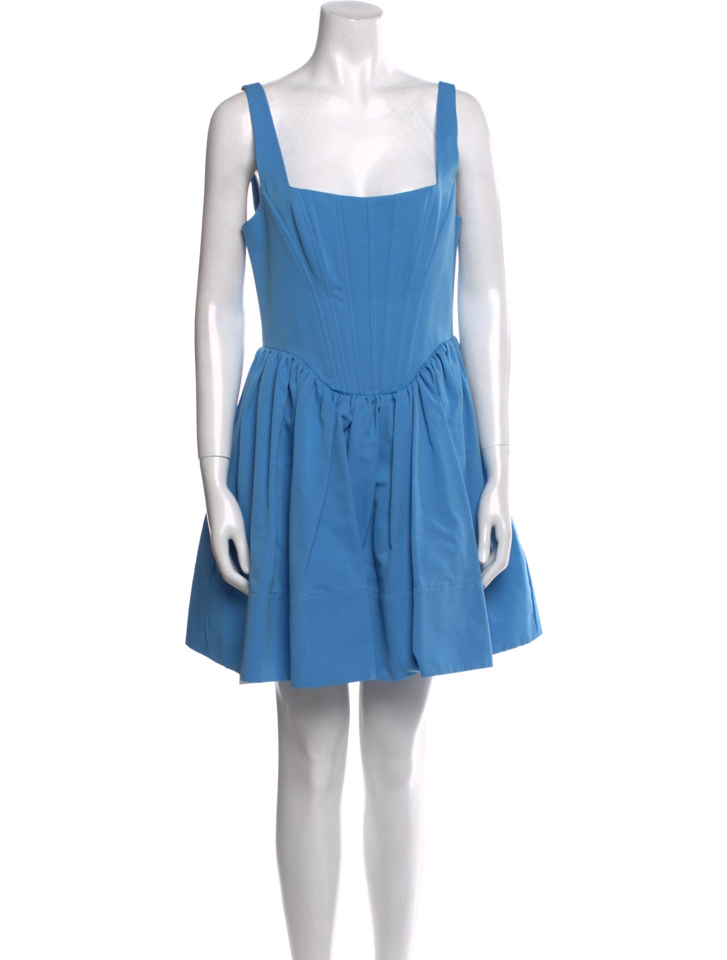 Staud Square Neckline Mini Dress