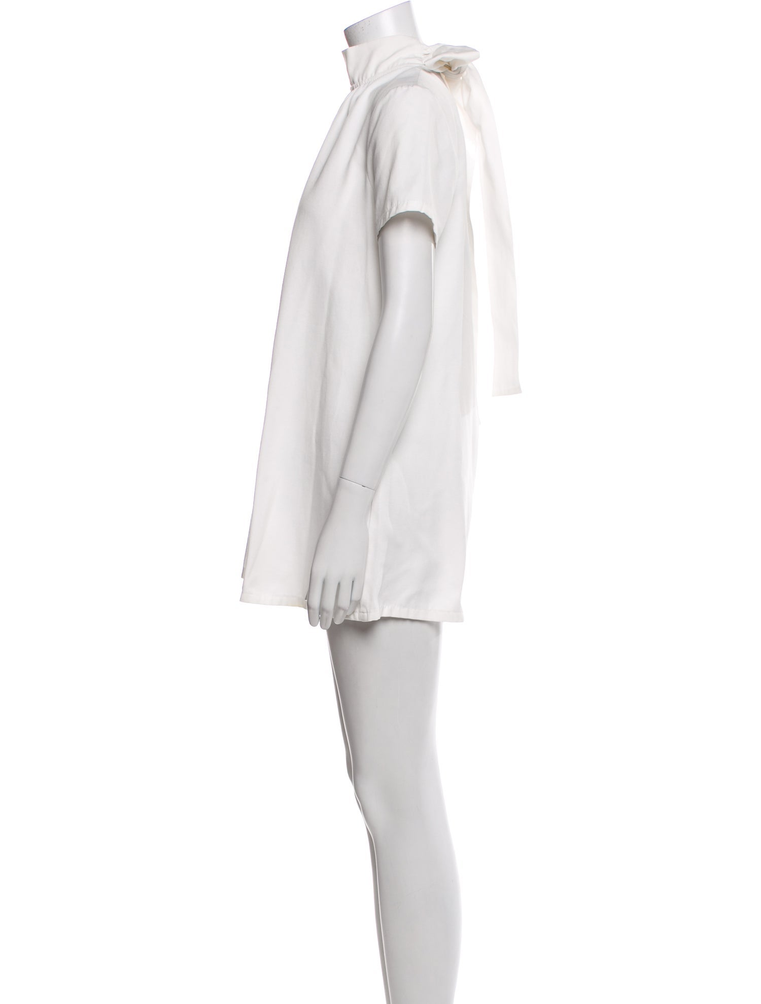 Staud Mock Neck Mini Dress