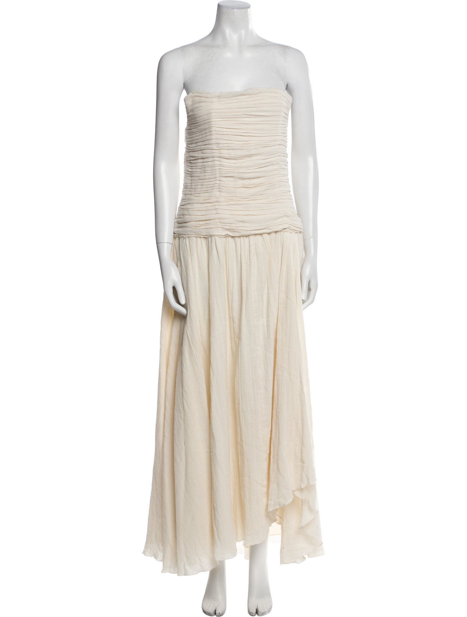 Staud Strapless Midi Length Dress