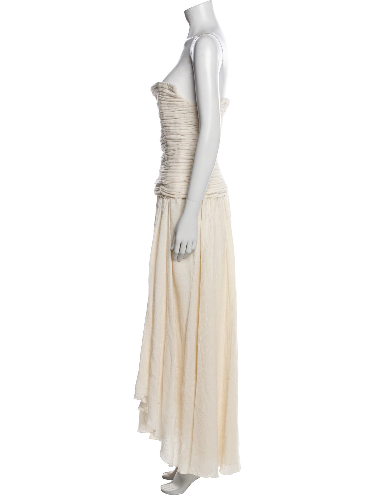 Staud Strapless Midi Length Dress