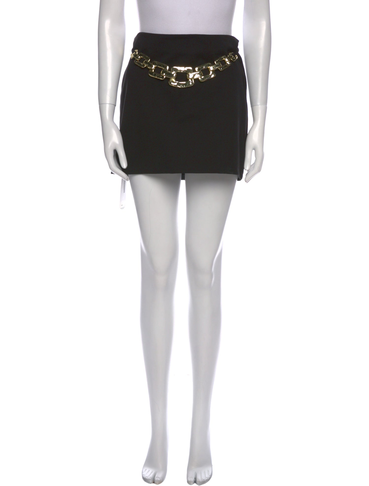 Staud Chain-Link Accents Mini Skirt