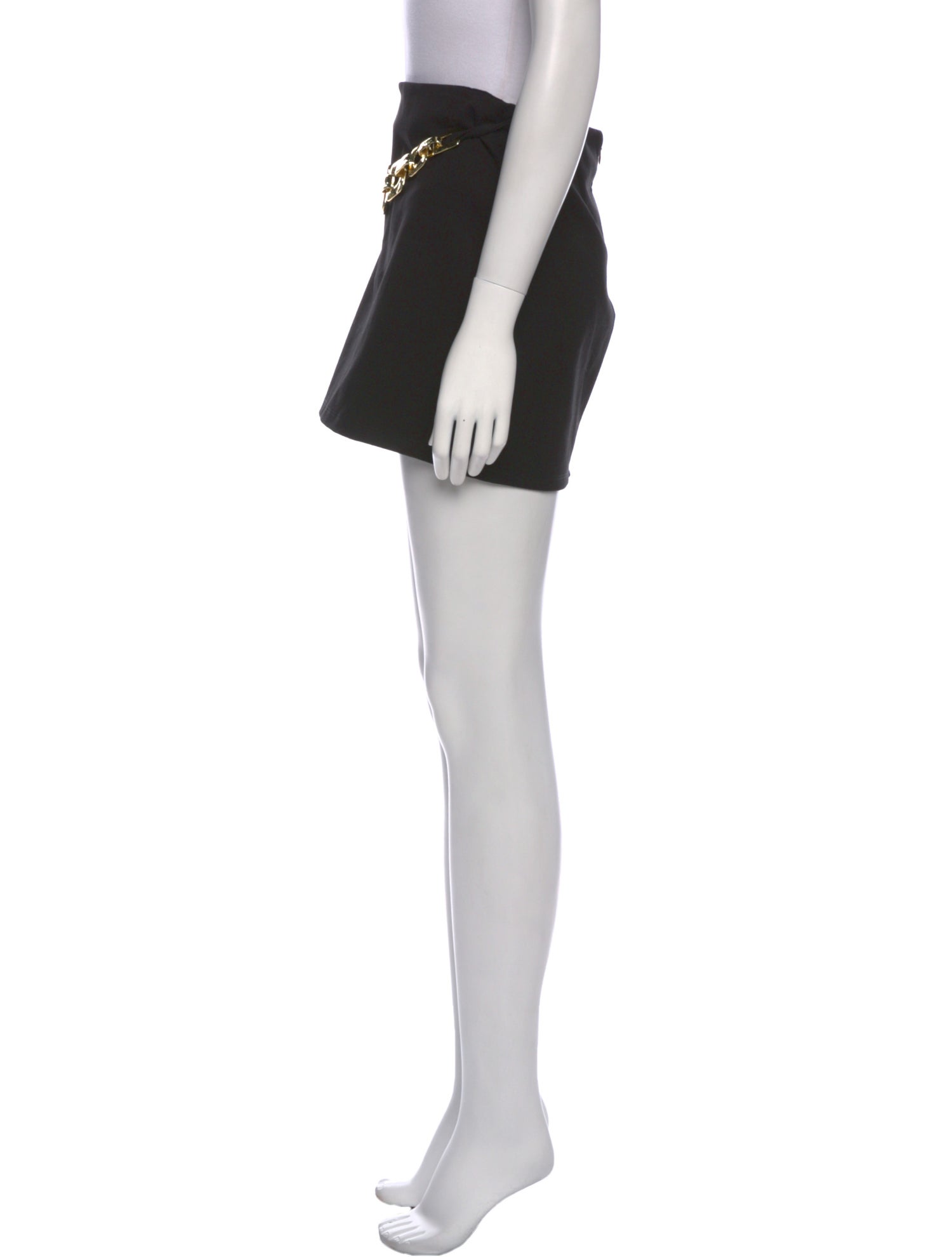 Staud Chain-Link Accents Mini Skirt