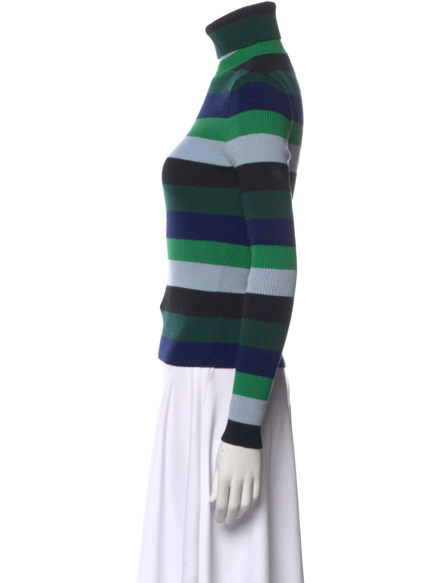 Staud Merino Wool Striped Top