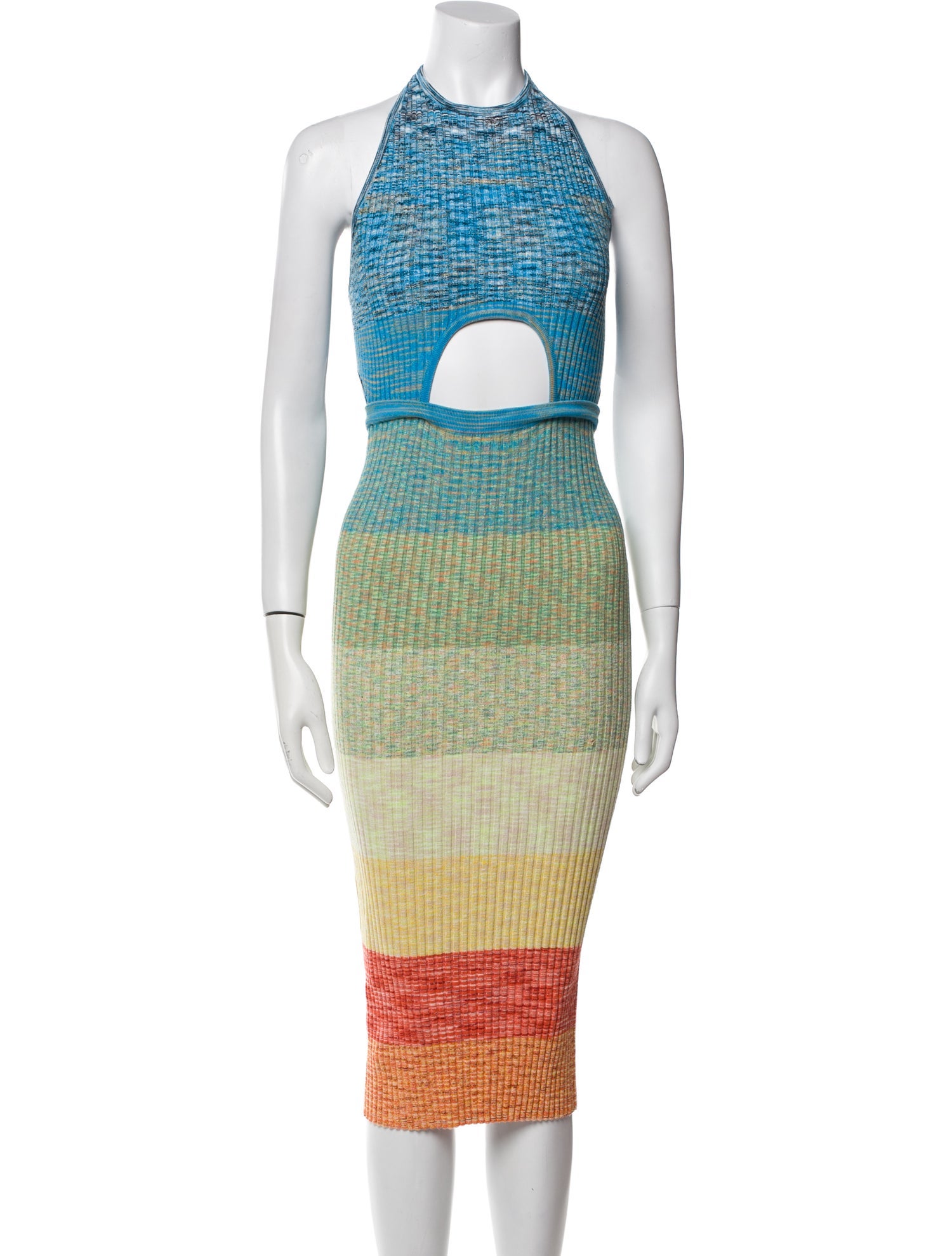 Staud Printed Midi Length Dress