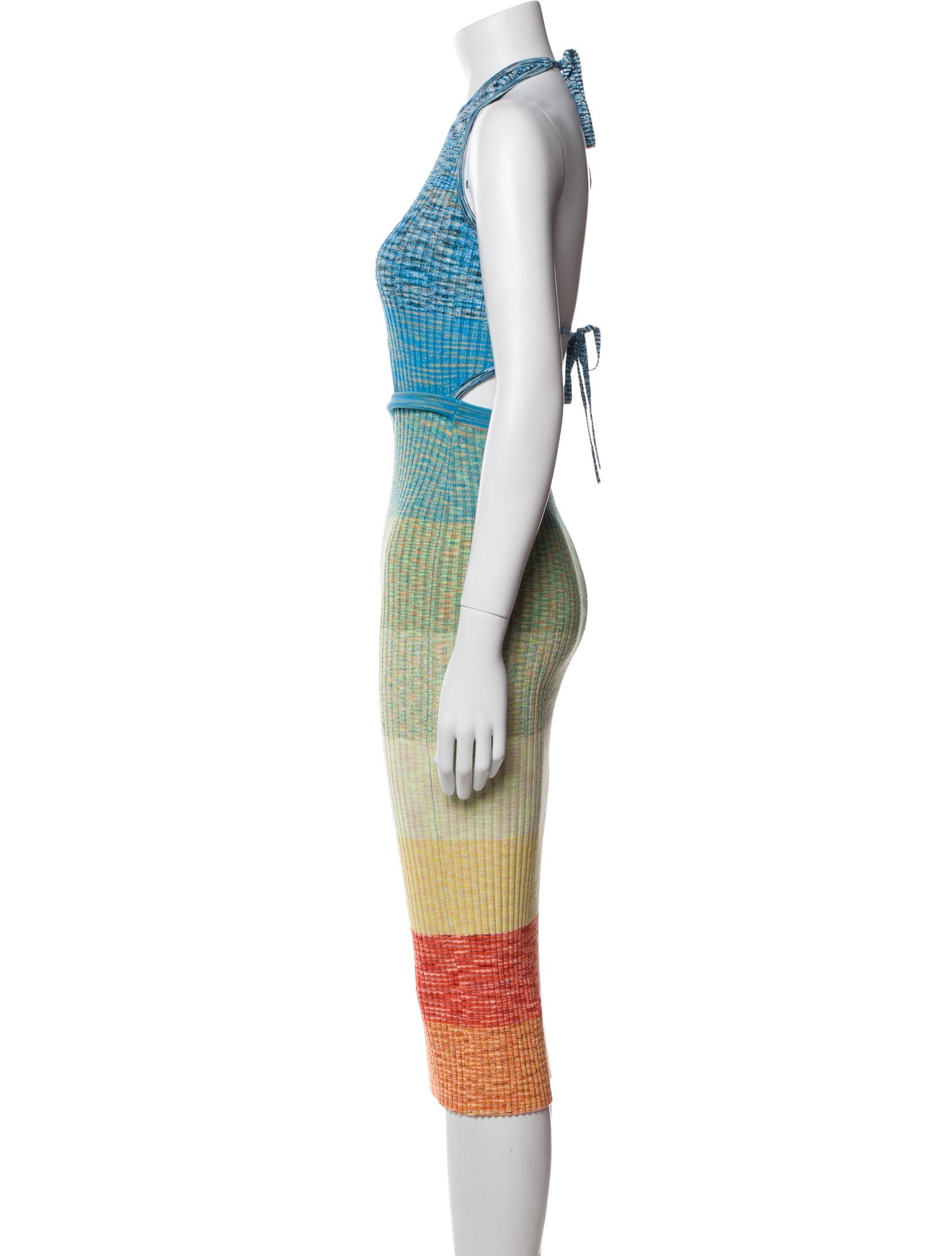 Staud Printed Midi Length Dress