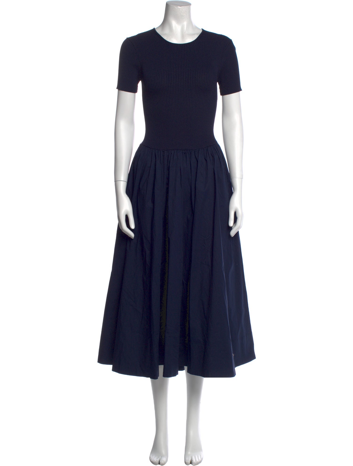 Staud Crew Neck Long Dress