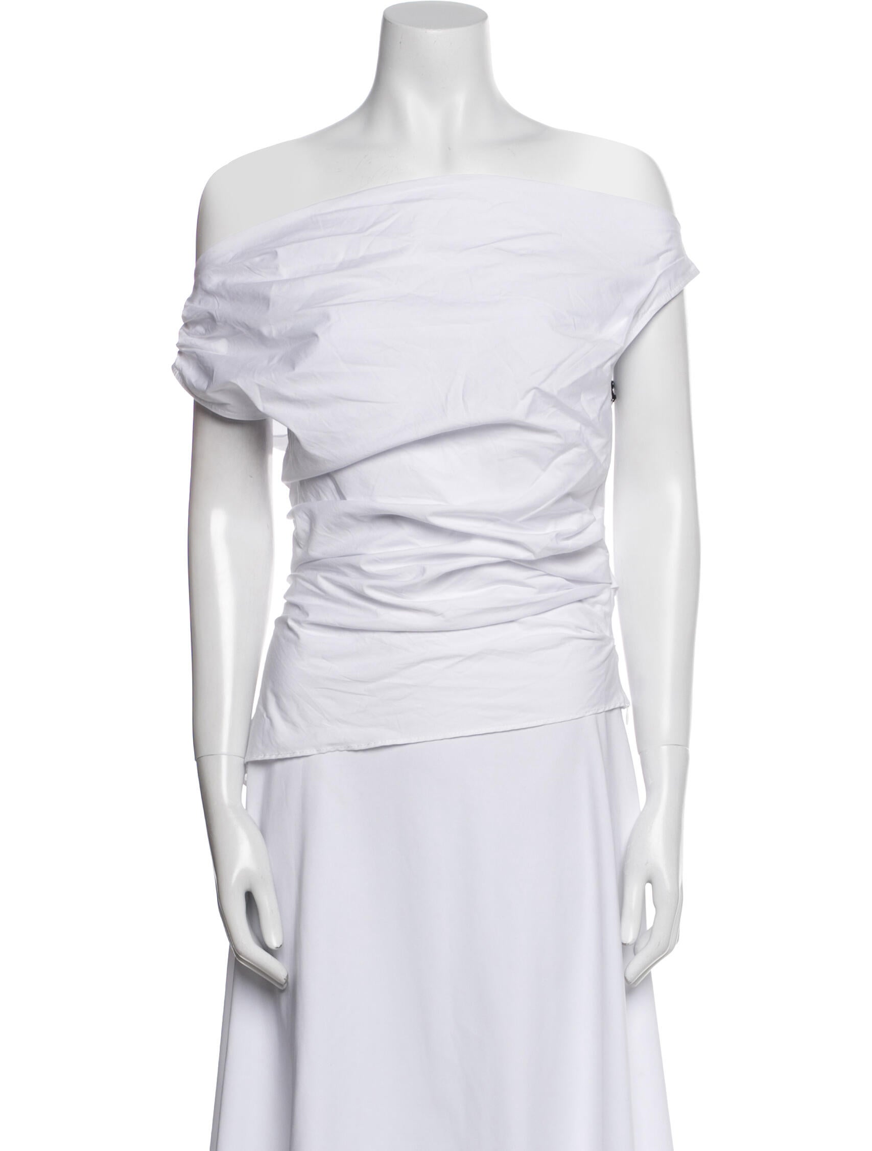 Staud One-Shoulder Short Sleeve Top w/ Tags