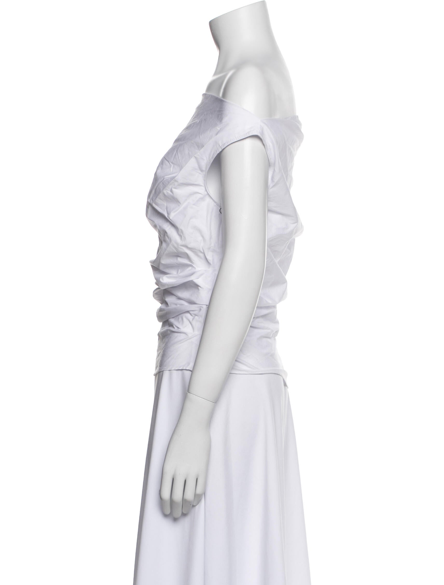 Staud One-Shoulder Short Sleeve Top w/ Tags