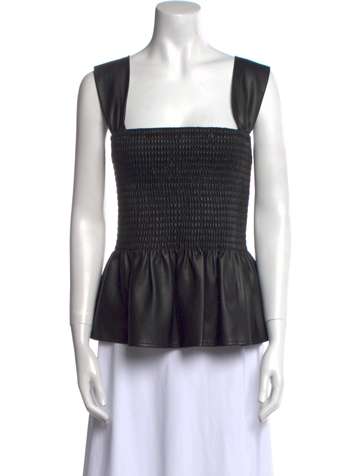 Staud Square Neckline Sleeveless Top