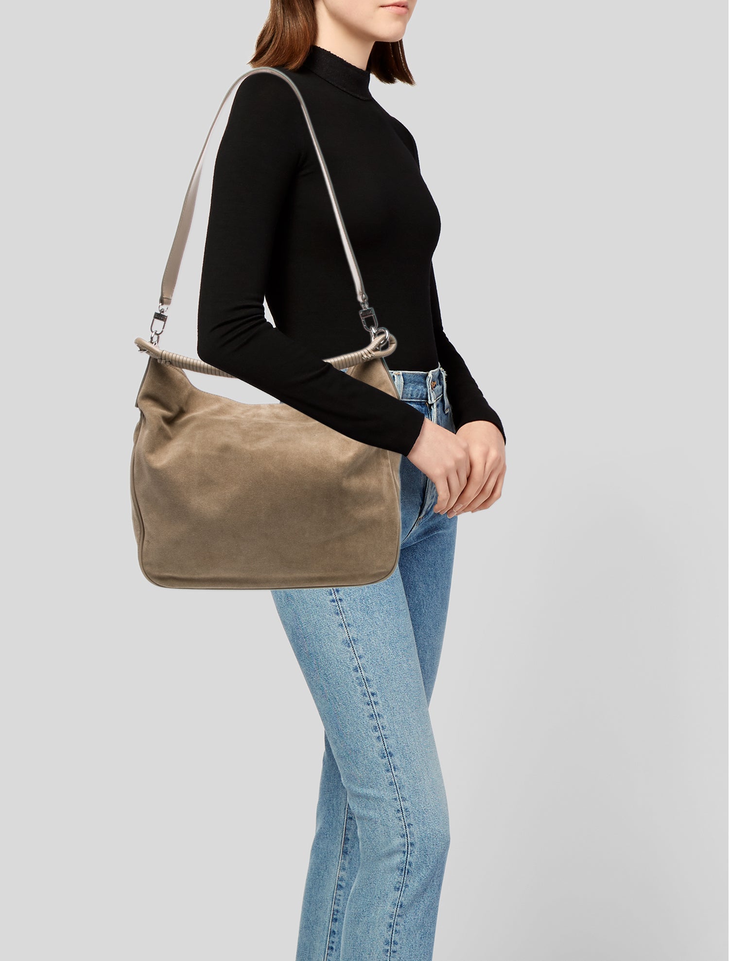 Staud Suede Shoulder Bag