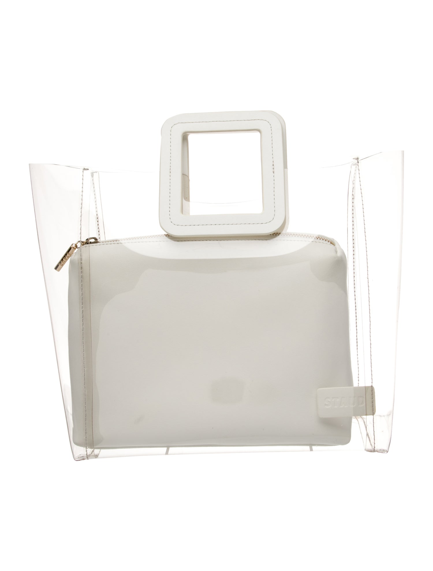 Staud PVC Top Handle Bag